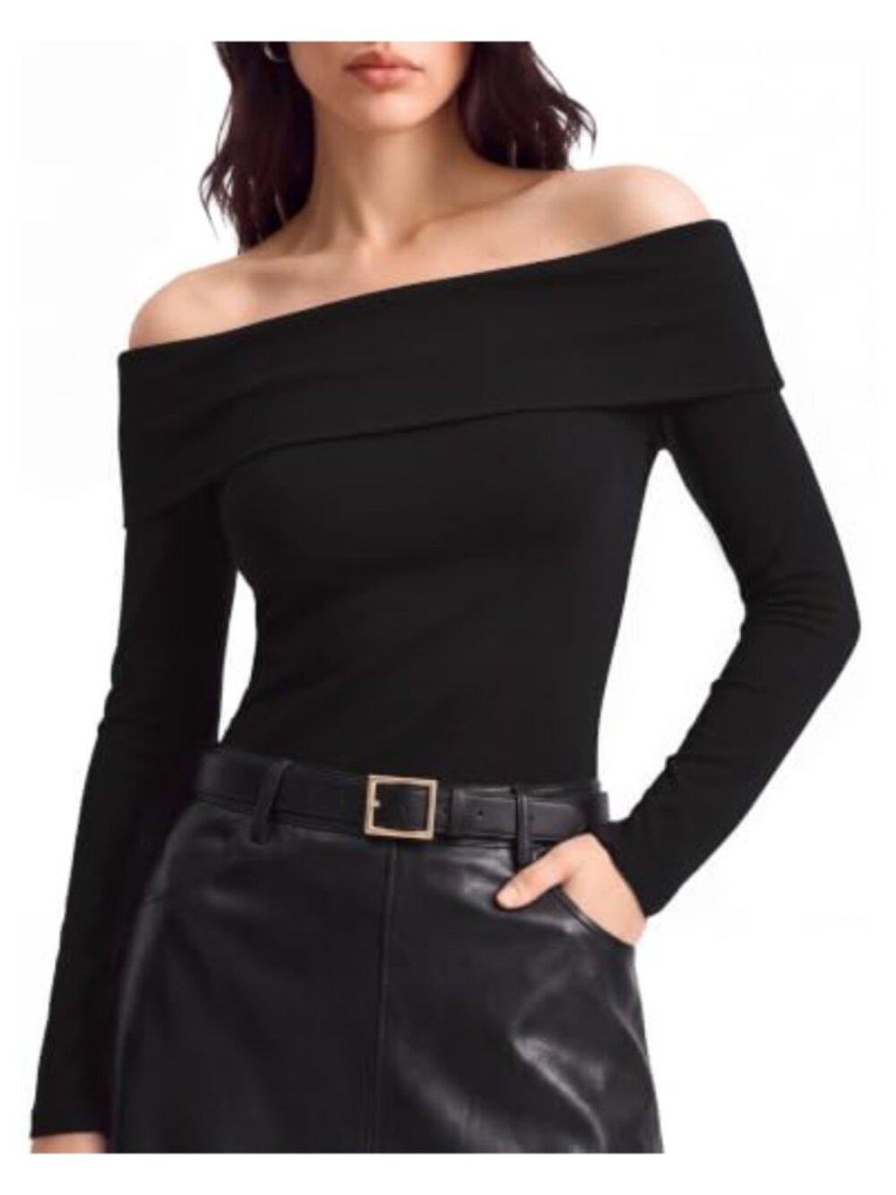 Off Shoulder Long Sleeve Going Out Top Sexy Fall Fashion